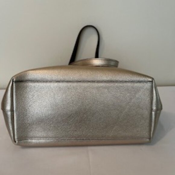 COACH TAYLOR GOLD METALLIC LEATHER TOTE - Picture 6 of 9